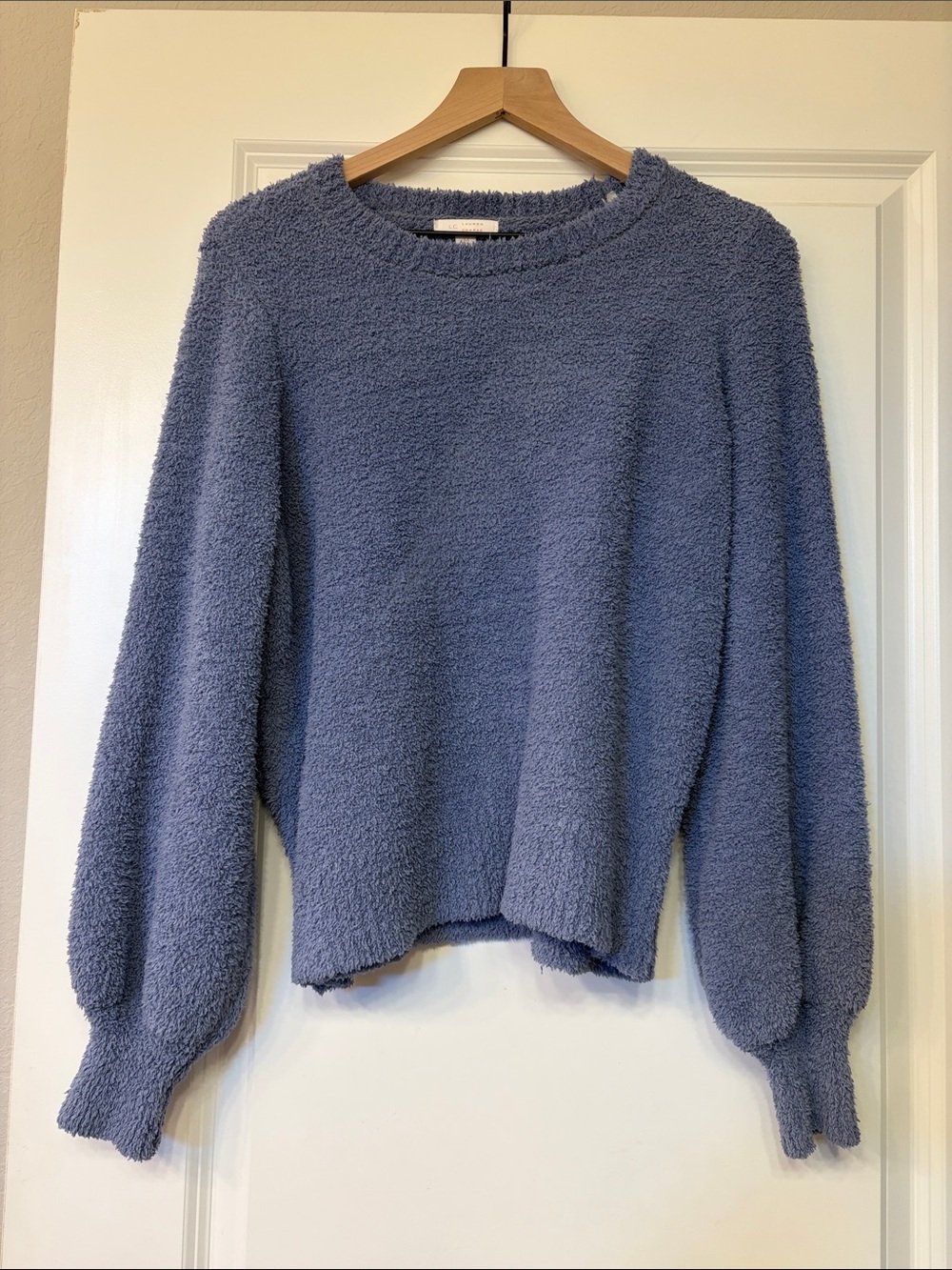 LC Lauren Conrad Plush Crewneck Sweater - Slate Blue